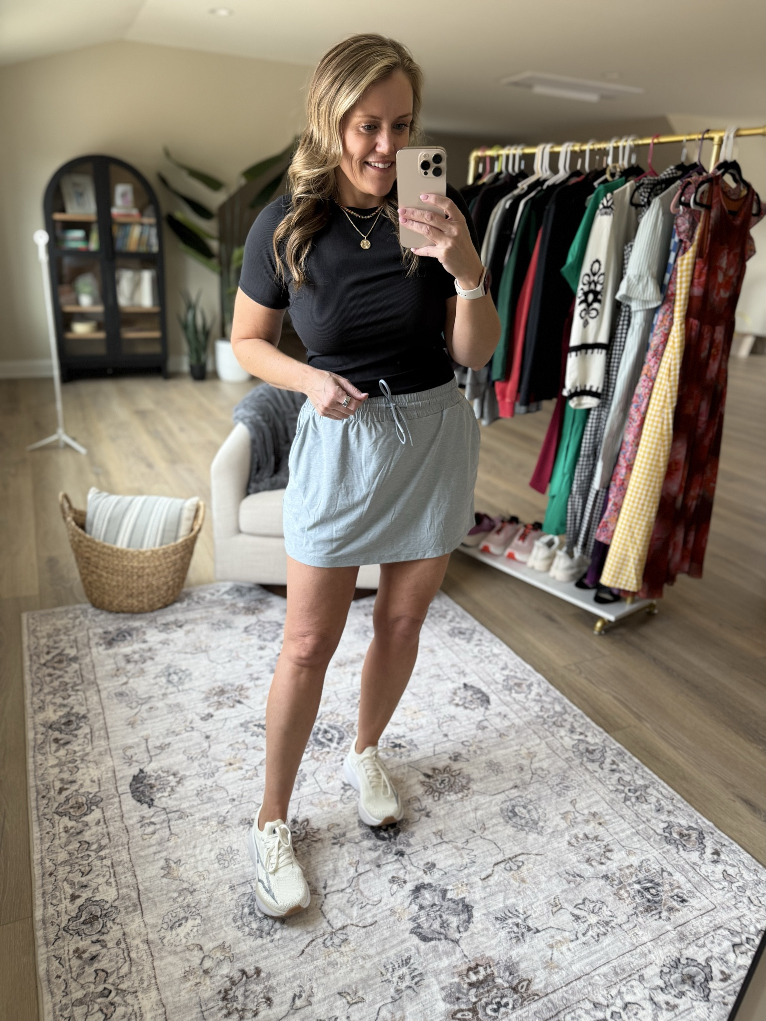 Walmart finds
Mom fashion
Walmart fashion 
Athletic dress
Sports mom
Shorts
Skort
Tank top 
Sneakers
Fits TTS, wearing medium 




#LTKMidsize #LTKOver40 #LTKootd