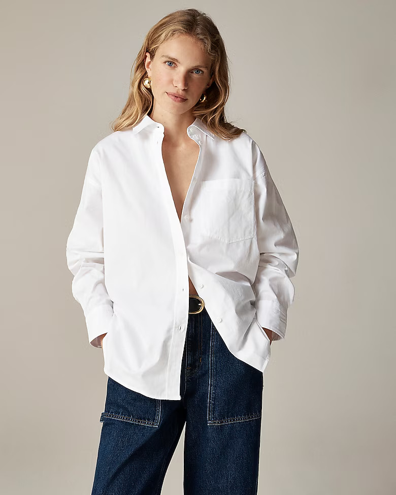 &Eacute;tienne oversized shirt in lightweight oxford | J. Crew US