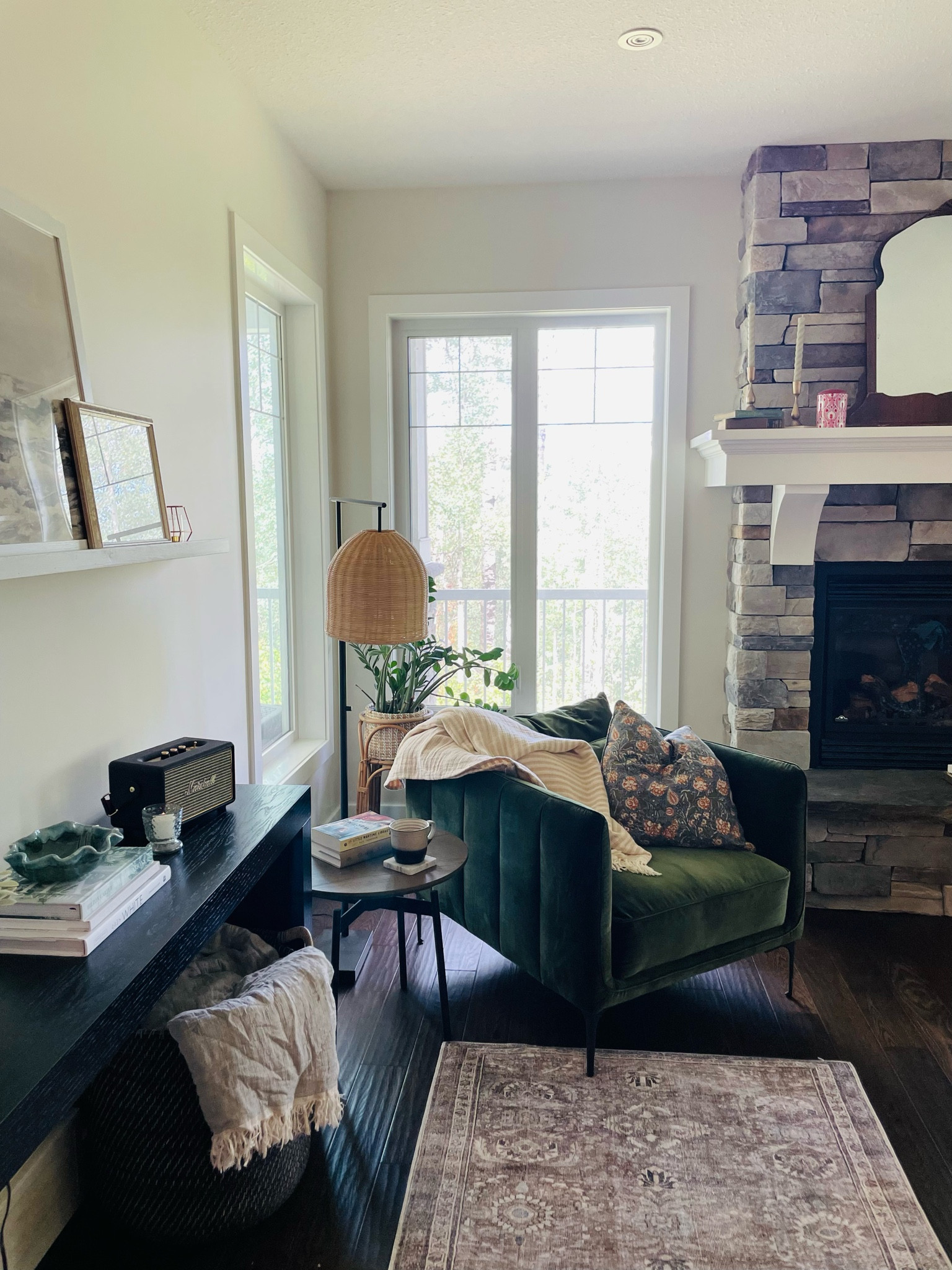 My new green armchair and black console table in my living room!

#LTKSeasonal #LTKhome #LTKFind