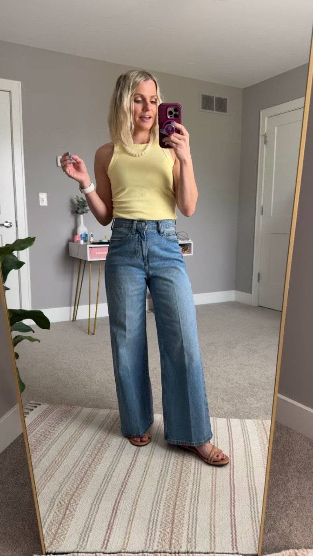 I have some affordable Walmart finds to share! $28 jeans and a $6 tank top!