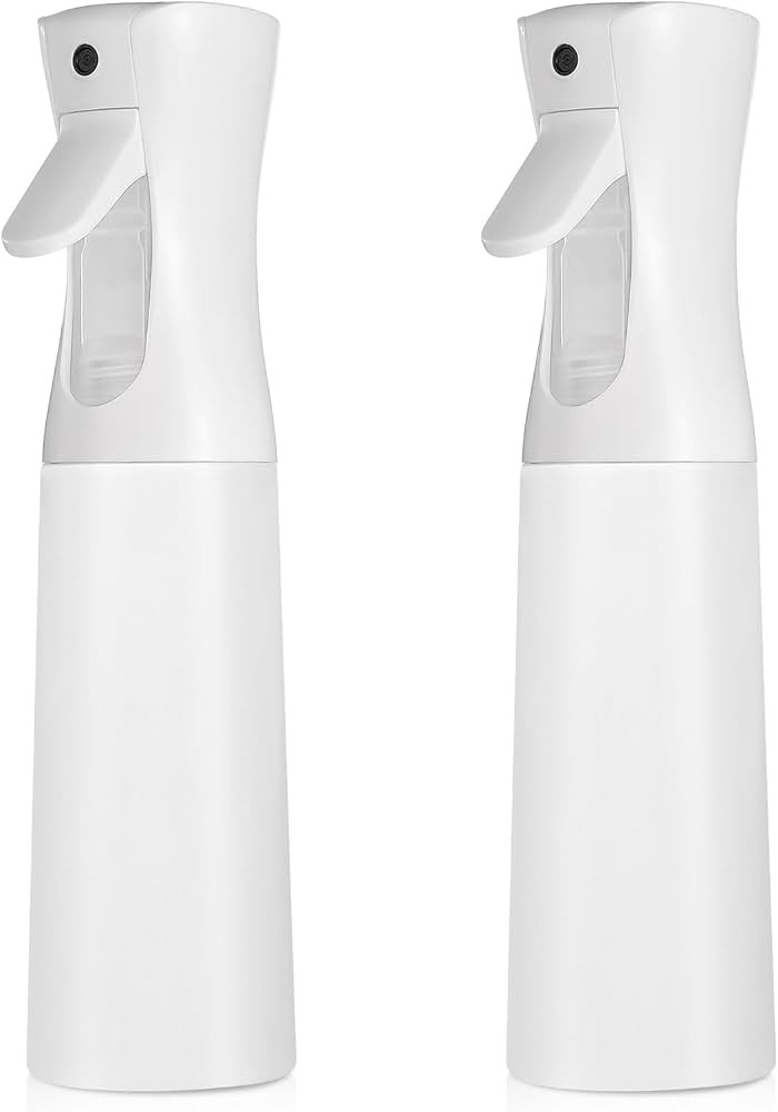 Continuous Spray Bottle for Hair (10.1oz/300ml) 2 Pack White Home Essentials Spray Bottles For Cl... | Amazon (US)