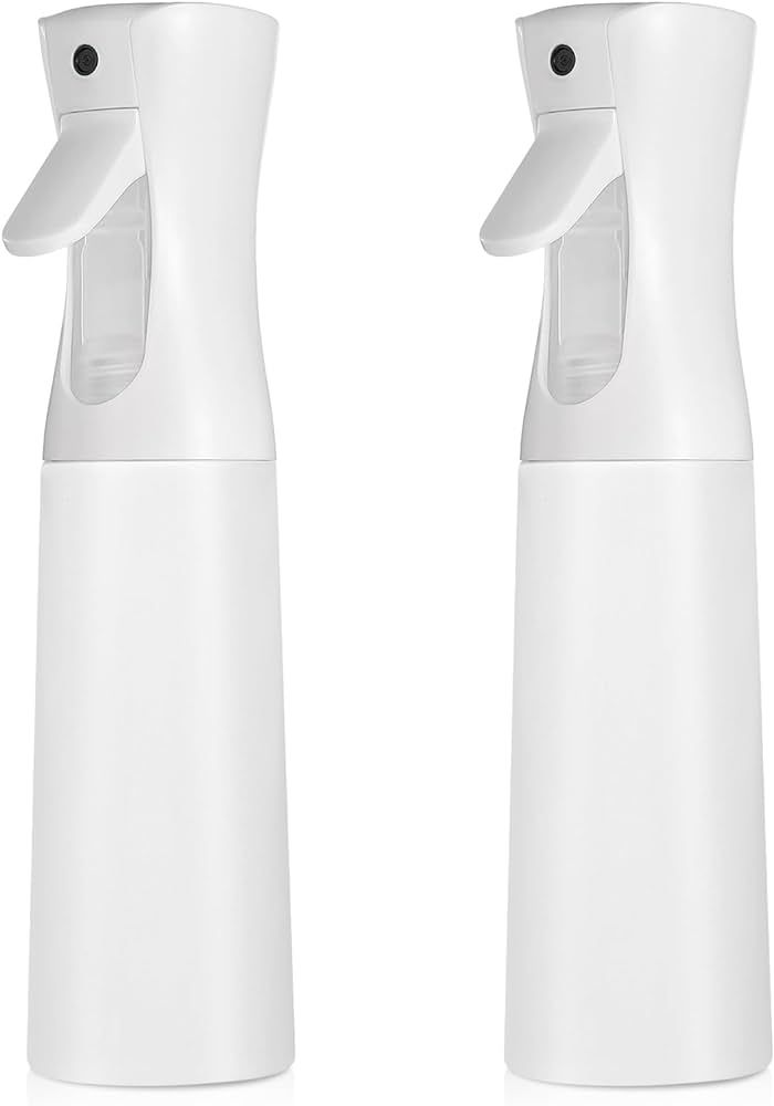 Continuous Spray Bottle for Hair (10.1oz/300ml) 2 Pack White Home Essentials Spray Bottles For Cl... | Amazon (US)