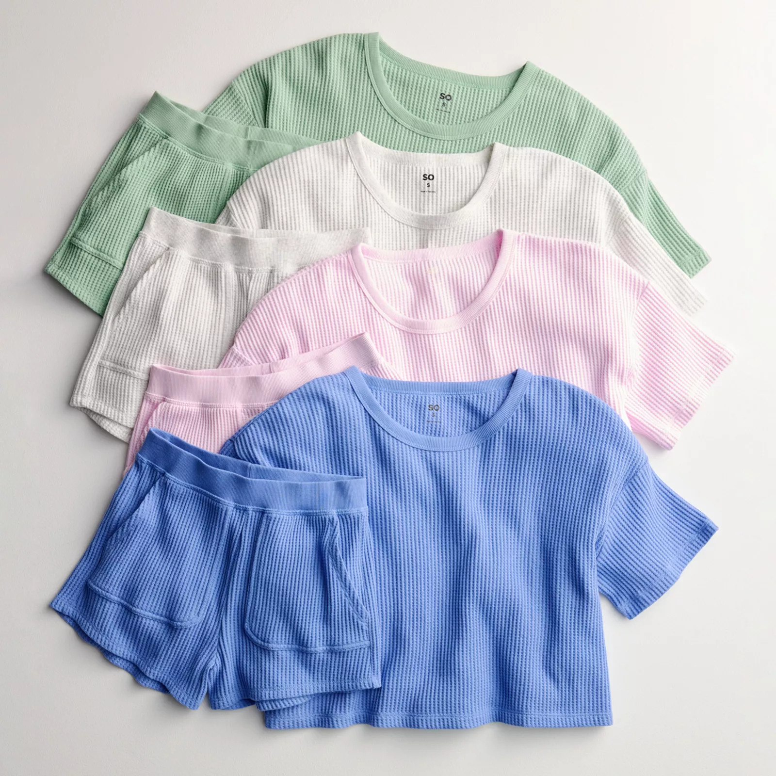 Juniors' SO\u00ae Waffle Scoopneck Tee | Kohl's