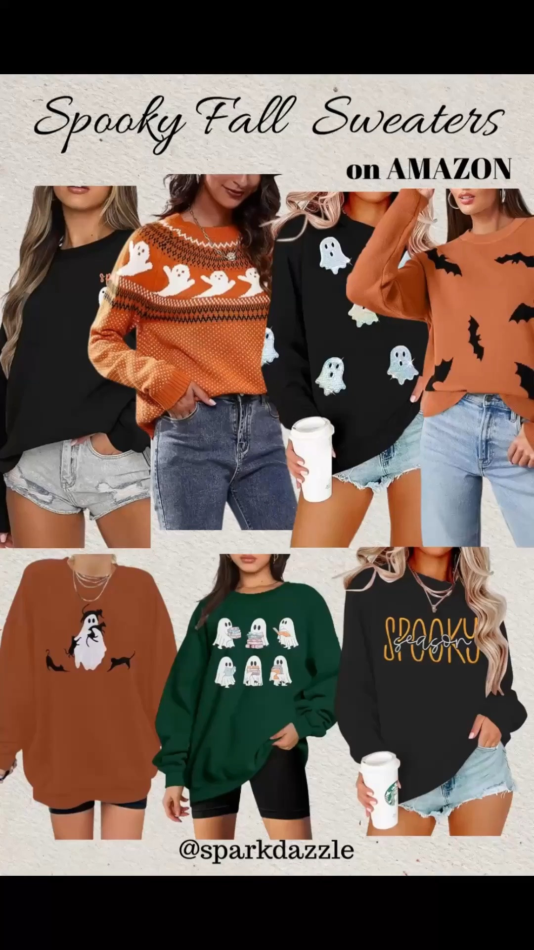 Spooky Halloween Fall Sweaters 

Spooky Fall Sweaters on Amazon 👻🍂
Get cozy & festive this season with the cutest Halloween sweaters! From playful ghost prints to chic bat patterns, these sweaters are perfect for pumpkin patch days, haunted house nights, or just sipping a PSL at home. 🧡🖤

#SpookySeason #AmazonFashion #FallStyle #HalloweenOutfit #SpookySweater #AmazonFinds #FallWardrobe #PumpkinPatchOutfit #CozyFallLooks #LTKSeasonal #LTKFall #LTKHalloween
