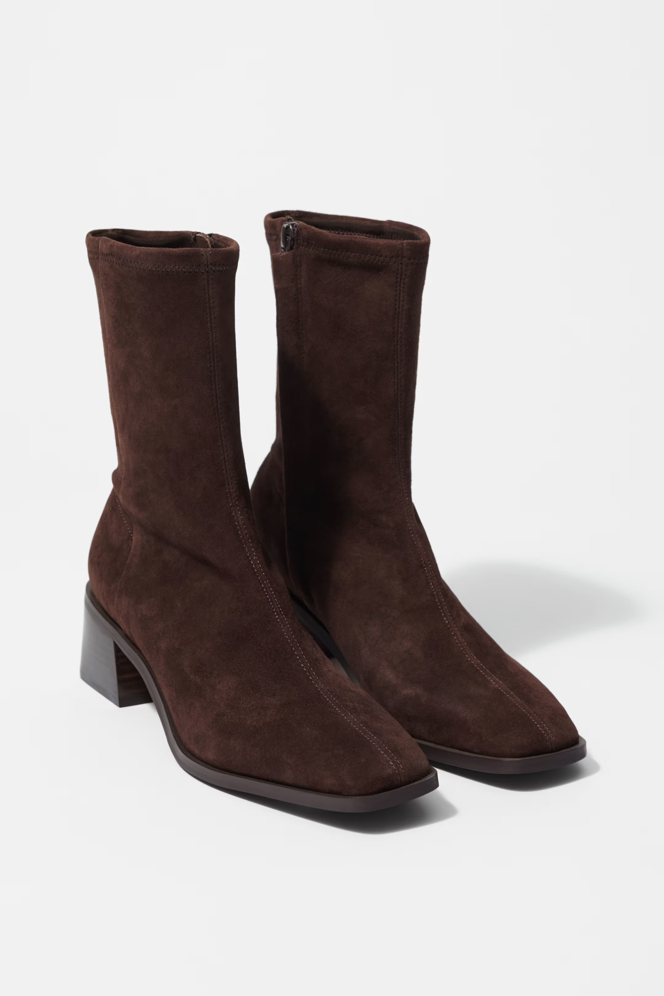 Leather Sock Boots | H&M (UK, MY, IN, SG, PH, TW, HK)