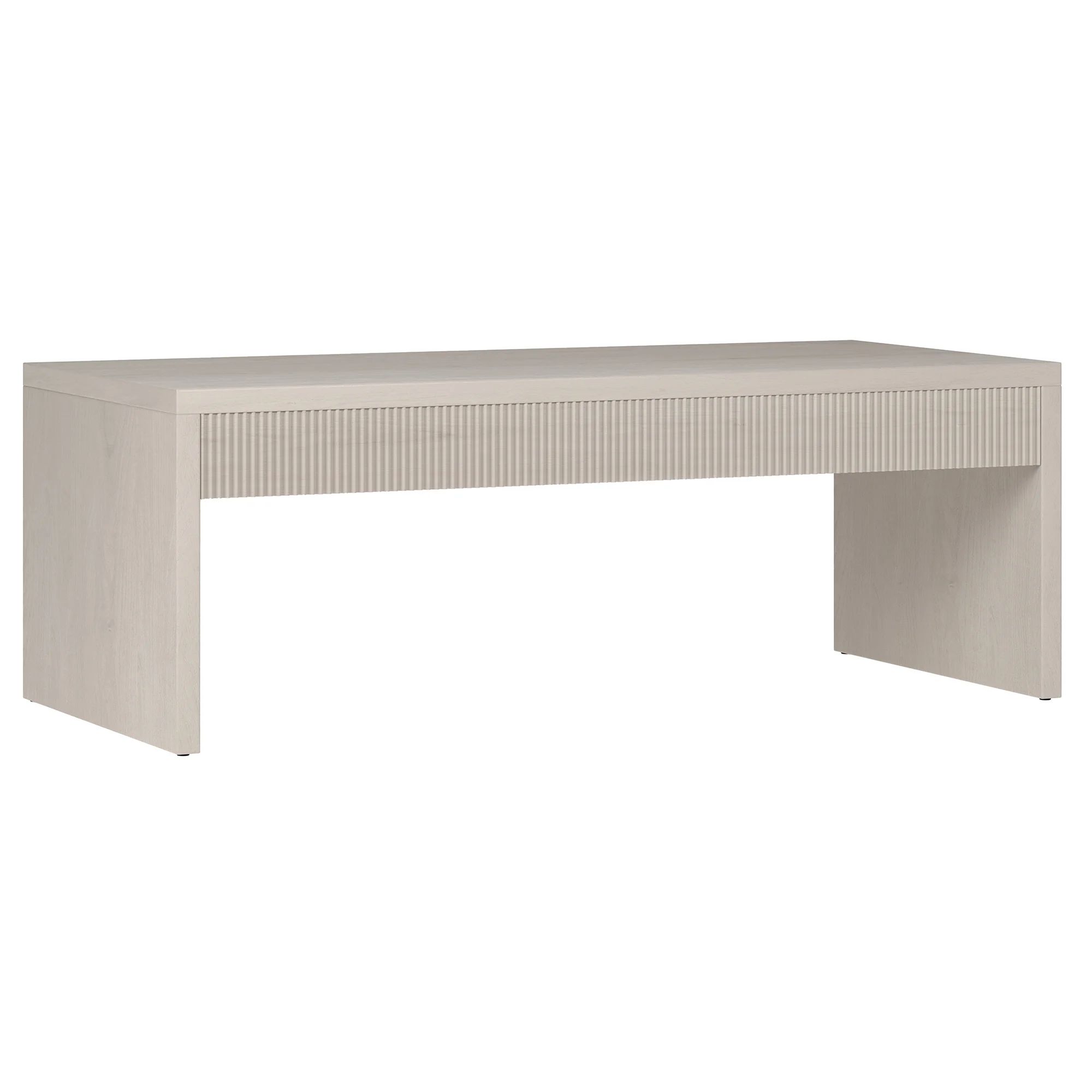 Evelyn&Zoe Lawrence 48" Wide Rectangular Coffee Table, Alder White | Walmart (US)