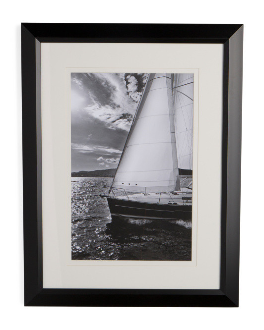 23x30 Full Sails Ahead Framed Wall Art | TJ Maxx