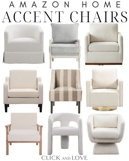 Neutral accent chairs for every style! Add one to your space for extra seating✨

Amazon, Amazon home, Amazon furniture, Amazon accent chair, neutral accent chair, accent chair, swivel chair, armchair, upholstered chair, seating room, extra seating, living room, bedroom, dining room, entryway, budget friendly seating, modern home decor, traditional home decor #amazon #amazonhome

#LTKstyletip #LTKsalealert #LTKhome