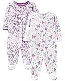 Simple Joys by Carter's Baby Girls' Cotton Snap Footed Sleep and Play, Pack of 2 | Amazon (US)