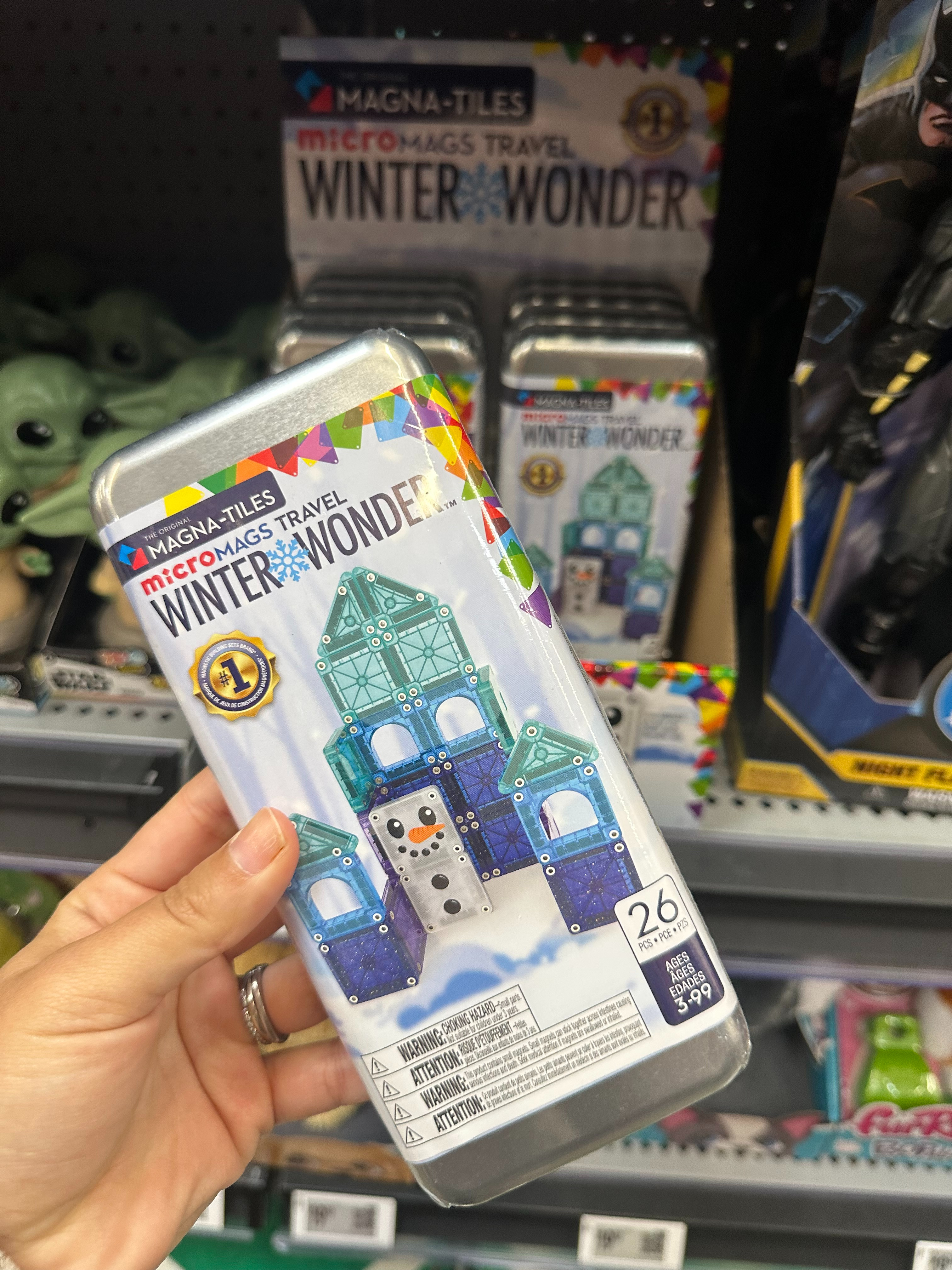 Fun stocking stuff idea! Great for traveling and includes a snowman castle. | Travel magna-tiles travel set, magnetic tiles travel set, kids travel toys, Christmas stocking filler, kids stocking stuffer 

 #LTKGiftGuide #LTKHoliday #LTKKids