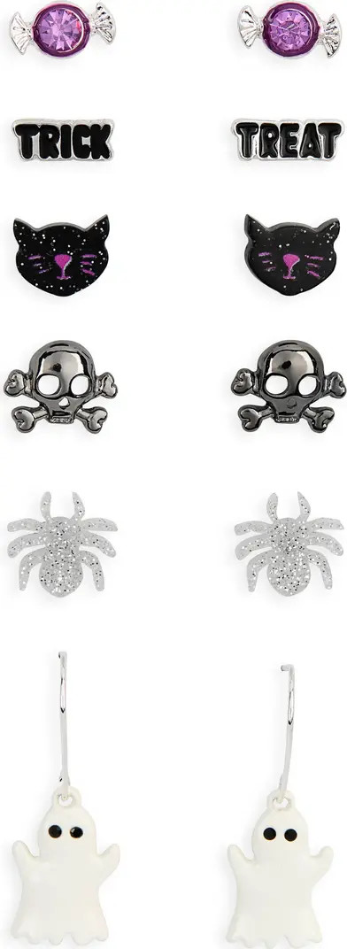 Leith Set of 6 Ghost Stud Earrings | Nordstromrack | Nordstrom Rack
