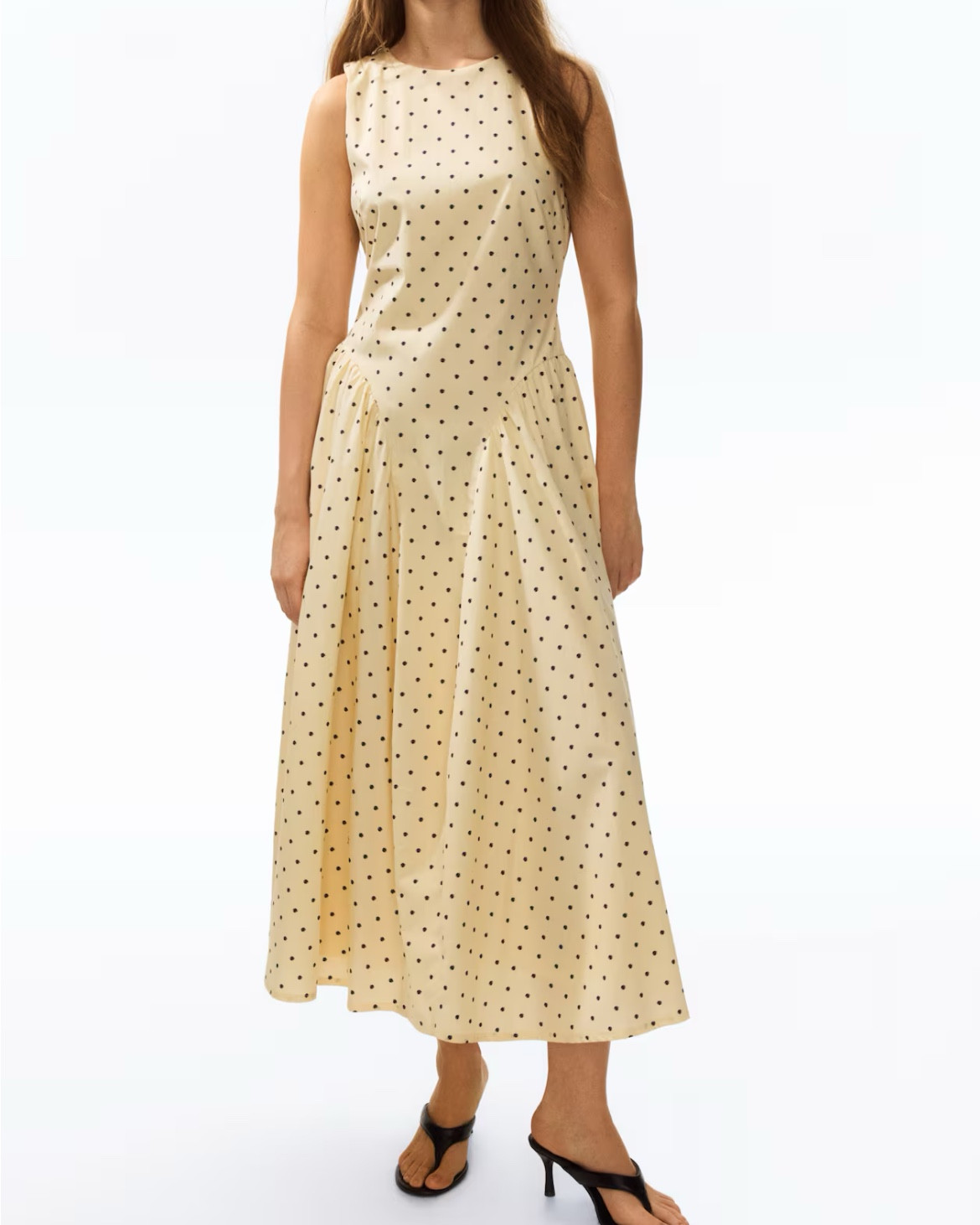 Butter yellow polka dot bow tie back midi dress 

#LTKSeasonal