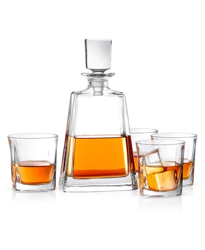 JoyJolt Luna Whiskey Decanter Set of 5 & Reviews - Bar & Wine - Dining - Macy's | Macys (US)