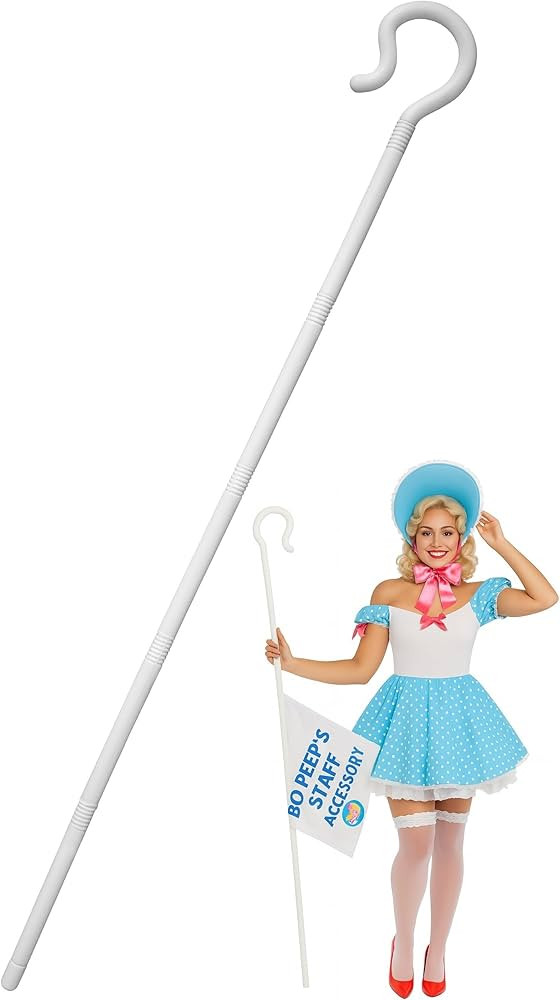 Nicky Bigs Noveltied Plastic Shepherds Hook Prop Staff Cane Walking Stick - Nativity Play Costume... | Amazon (US)