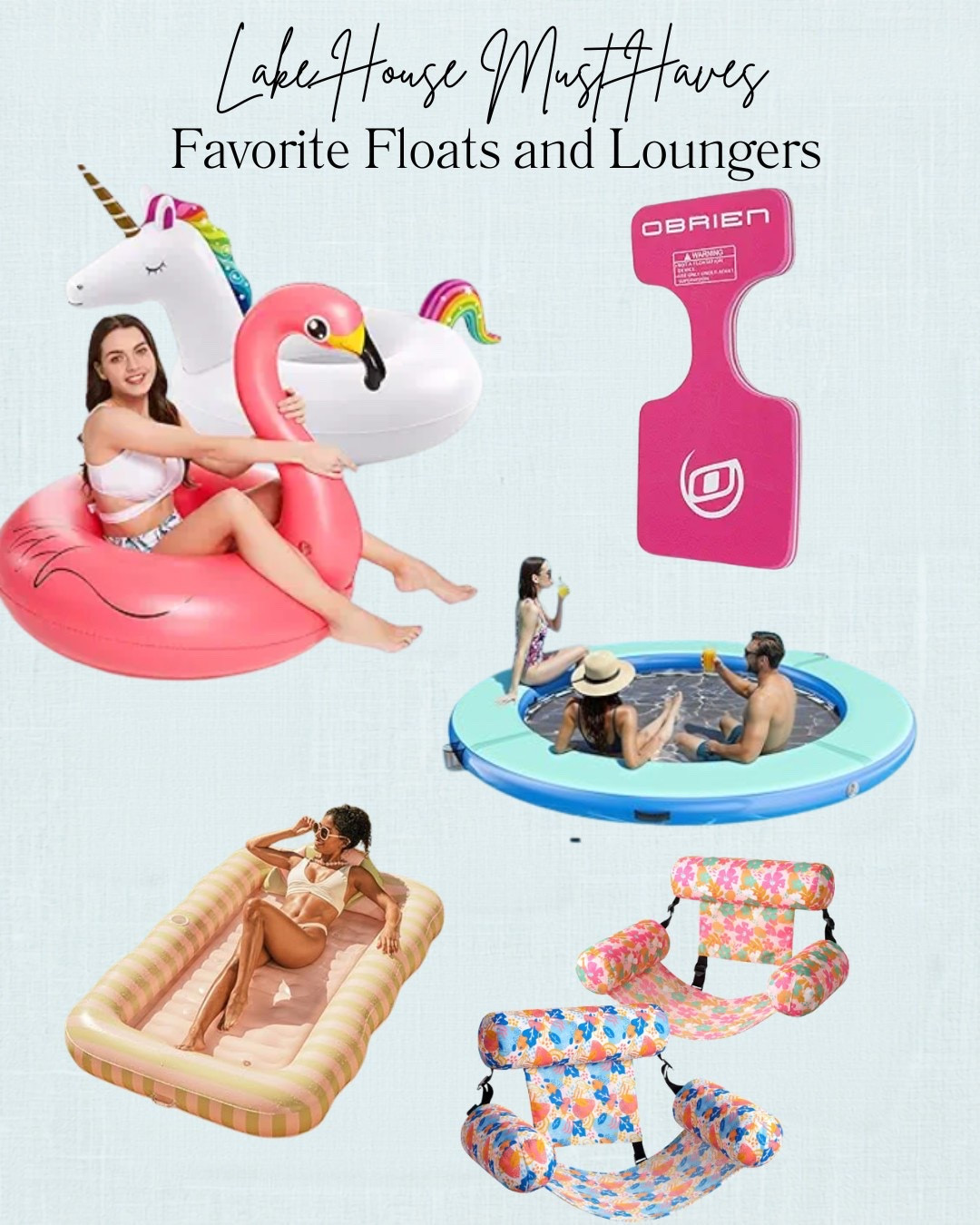 It’s hot!! Today I’m sharing some of my favorite floats and lounges for the pool or lake. The saddle float is actually one of my favorites- it’s so comfortable and perfect for floating on a hot day. The flamingo and unicorn floats look so pretty floating in the pool.. and are especially fun for kids!




#poolfloats #laketoys #poolside #lakehouse #lakehousedecor #summerdecor

#LTKHome #LTKSeasonal