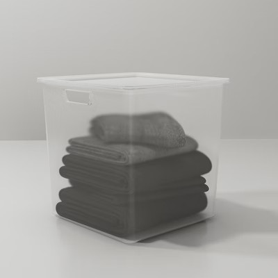 Short Plastic Bin Clear - Made By Design™ | Target