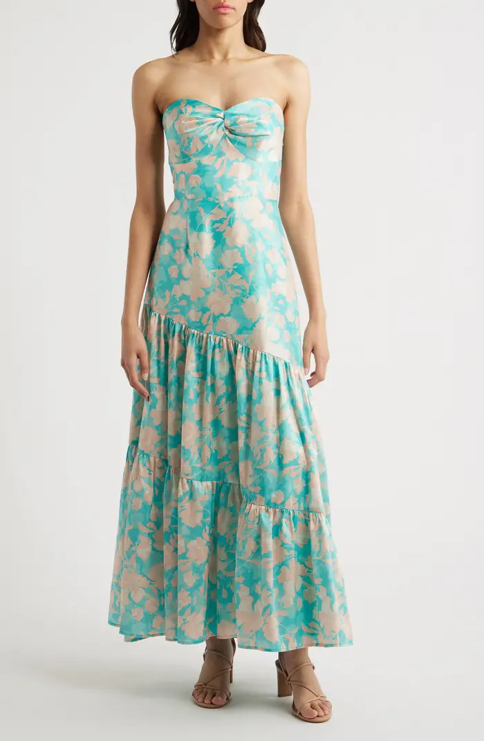 Phoebe Strapless Maxi Cocktail Dress | Nordstrom