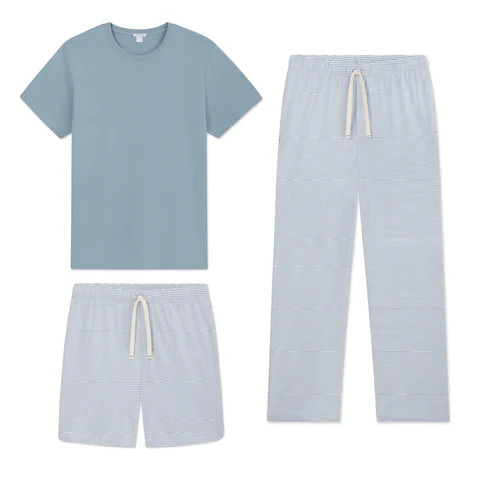 Men's Pima Sleep Bundle in Anchor Blue | Lake Pajamas