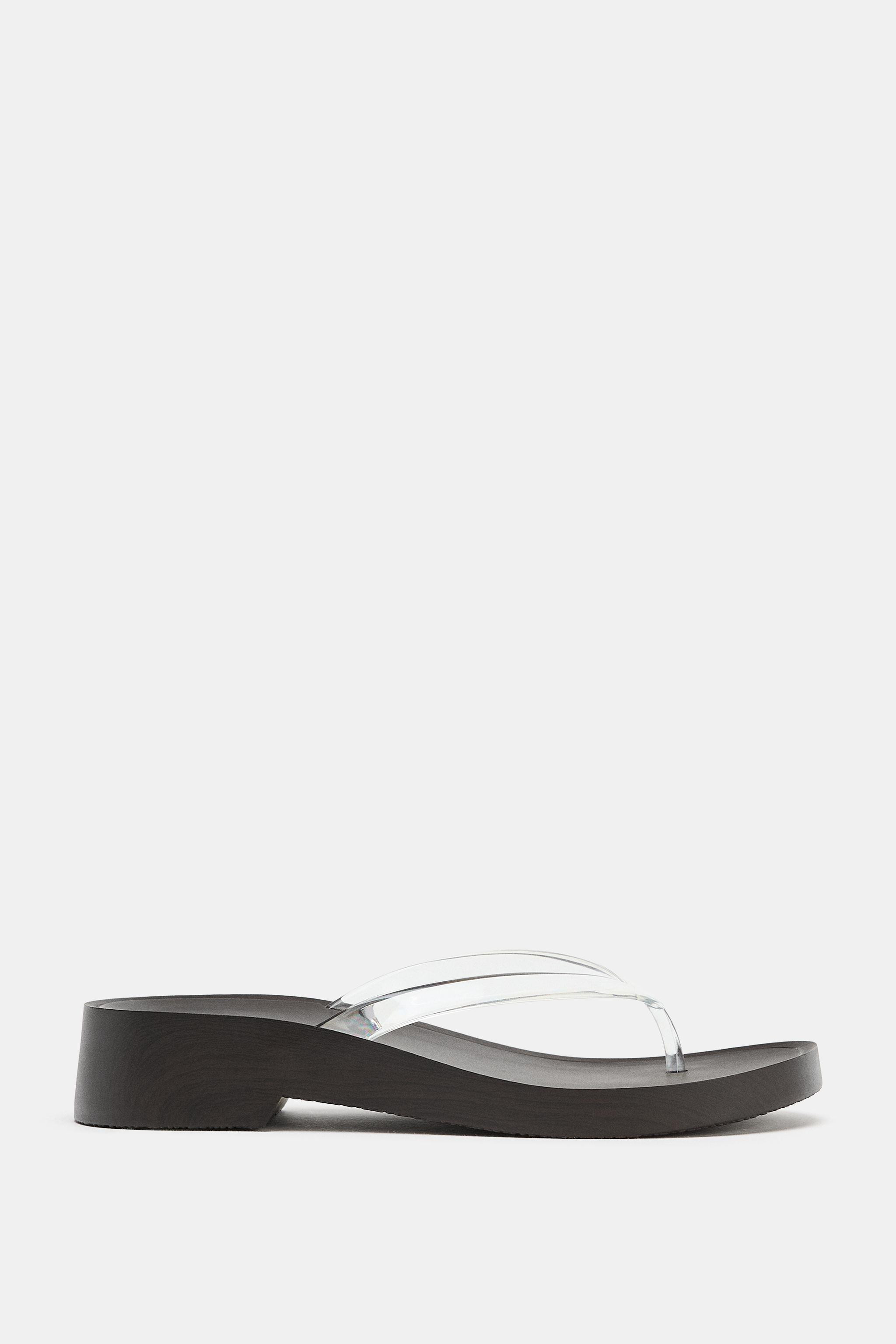 VINYL PLATFORM SANDALS | Zara US