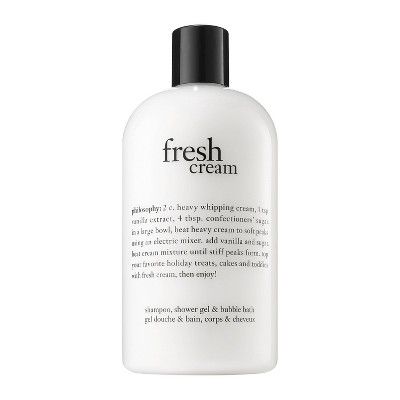 philosophy Fresh Cream Shampoo + Shower Gel &#38; Bubble Bath - 16 fl oz - Ulta Beauty | Target