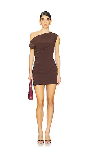 Moxie Mini Dress in Dark Brown | Revolve Clothing (Global)