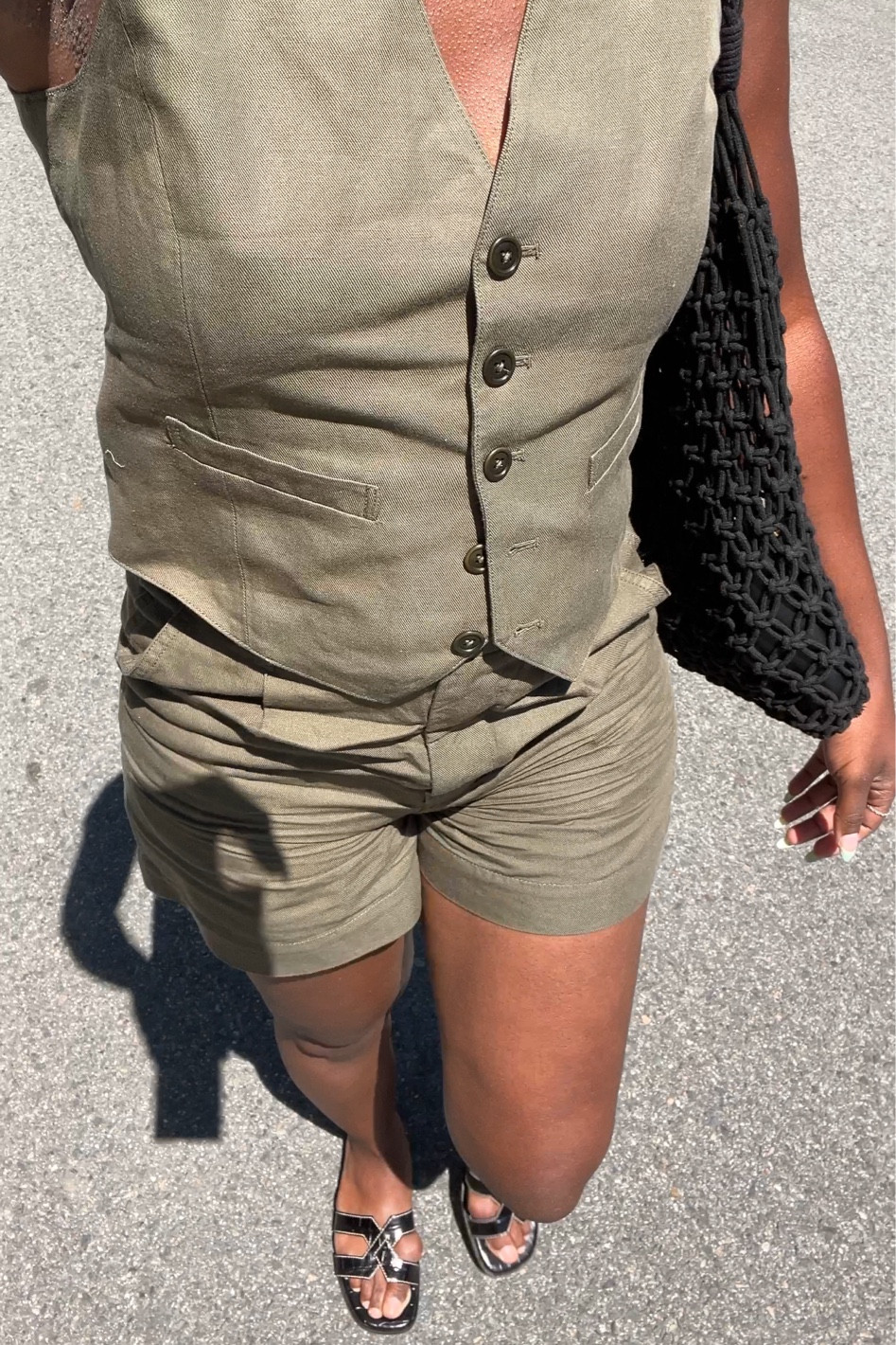 Easy summer matching set, Alex Mill vest and matching shorts with black croc sandals and beach vibes tote bag 

#LTKSeasonal #LTKStyleTip #LTKShoeCrush