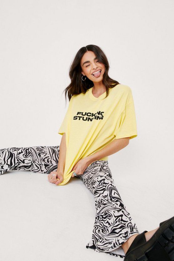 Fucking Stunning Oversized Graphic T-Shirt | Nasty Gal (US)