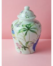 10in Ceramic Floral Jar | HomeGoods
