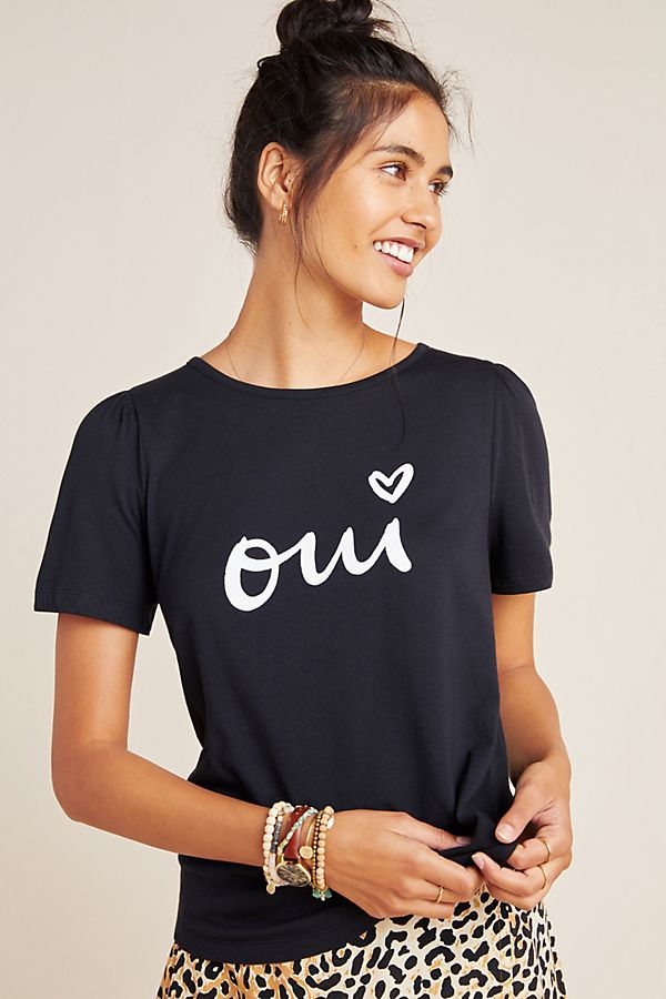 Oui Graphic Tee | Anthropologie (US)