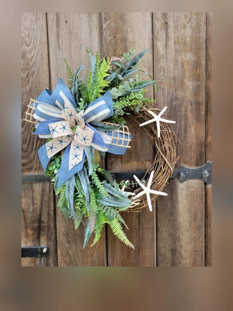 Beach Wreath Coastal Décor Beach House Décor Nautical | Etsy | Etsy (US)