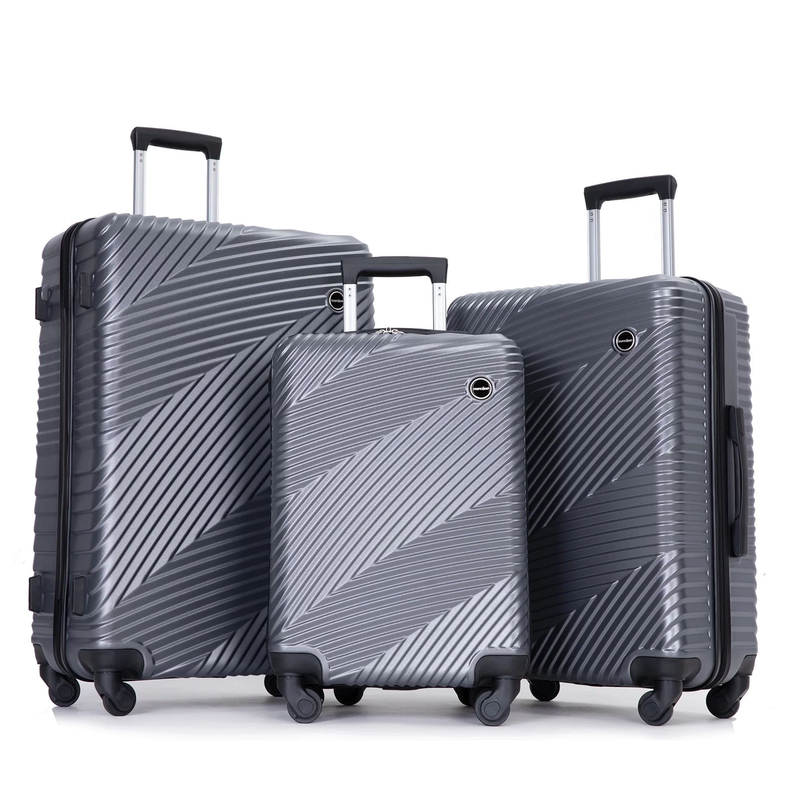 Tripcomp Luggage 3 Piece Set,Suitcase Set with Spinner Wheels Hardside Lightweight Luggage Set 20... | Walmart (US)