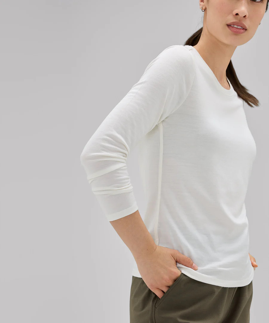 Women's Long Sleeve Merino Crew | Unbound Merino | Unbound Merino