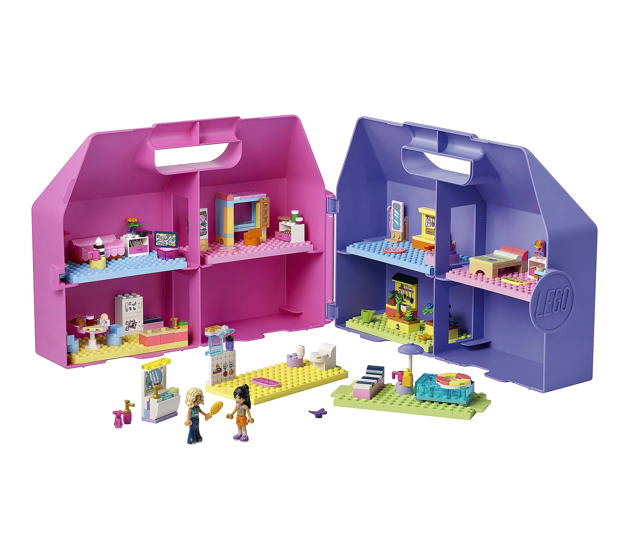 LEGO Friends Creative Dollhouse Suitcase 42697 55 Pieces | QVC