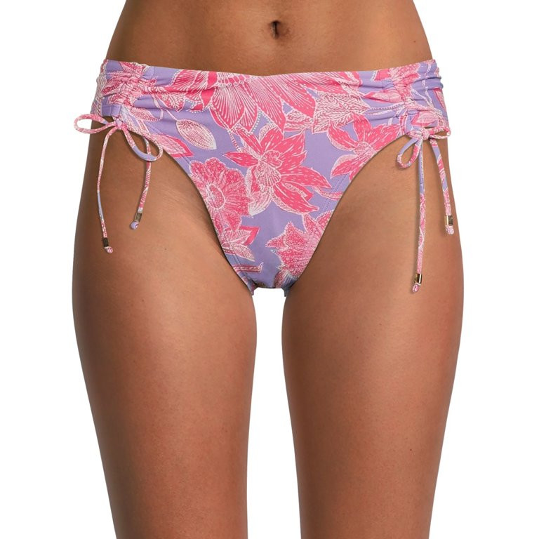 Time and Tru Women’s Printed Cheeky Swimsuit Bottoms - Walmart.com | Walmart (US)