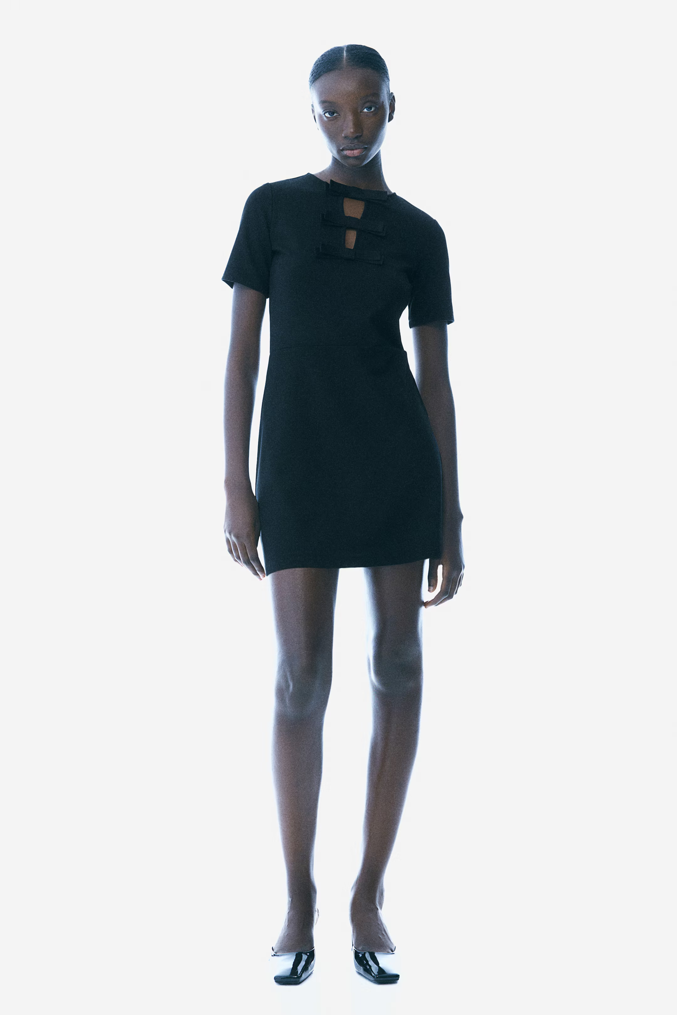 Bow-detail jersey dress | H&M (UK, MY, IN, SG, PH, TW, HK)