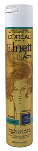 Loreal Elnett Satin Hairspray Extra Strong Hold Unscent 11 Ounce (325ml) (2 Pack) | Amazon (US)