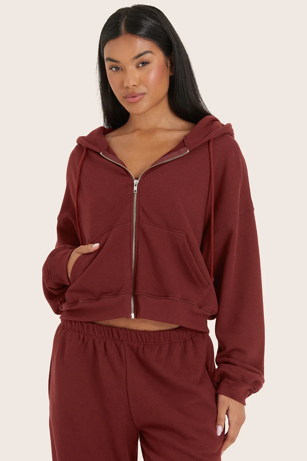 LIGHTWEIGHT SWEATS CLASSIC ZIP HOODIE - TRAIL | SET Active