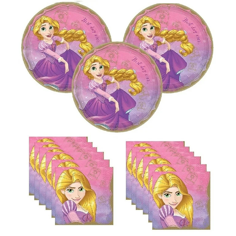 Unique Child Disney Tangled Princess Birthday Party Supplies Decoration, Multicolor | Walmart (US)