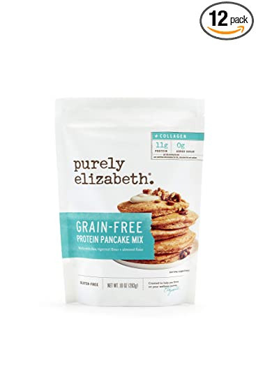 Purely Elizabeth Grain-Free Protein + Collagen Pancake Mix - Certified Gluten-free, Vegan & Non-G... | Amazon (US)