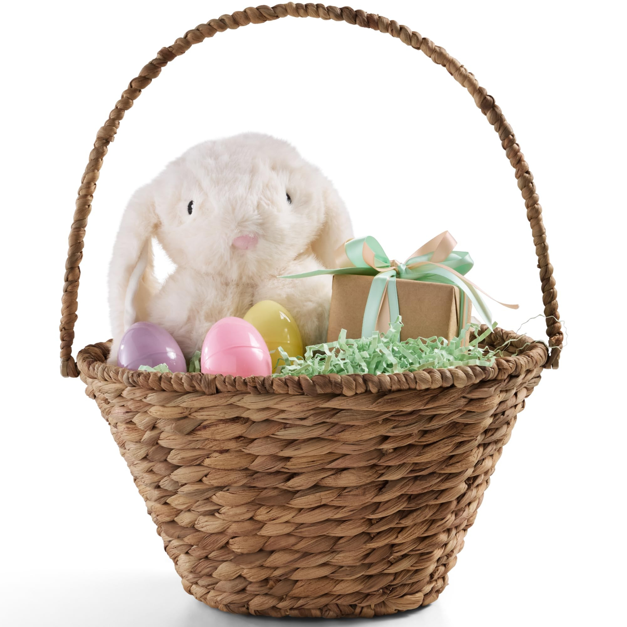 Best Choice Products Handwoven Easter Basket, Small Woven Easter Basket for Kids, Easter Egg Hunt... | Amazon (US)