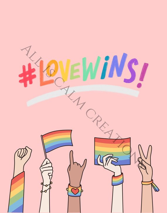 PRIDE Month Digital Printable Art Download | Etsy | Etsy (US)