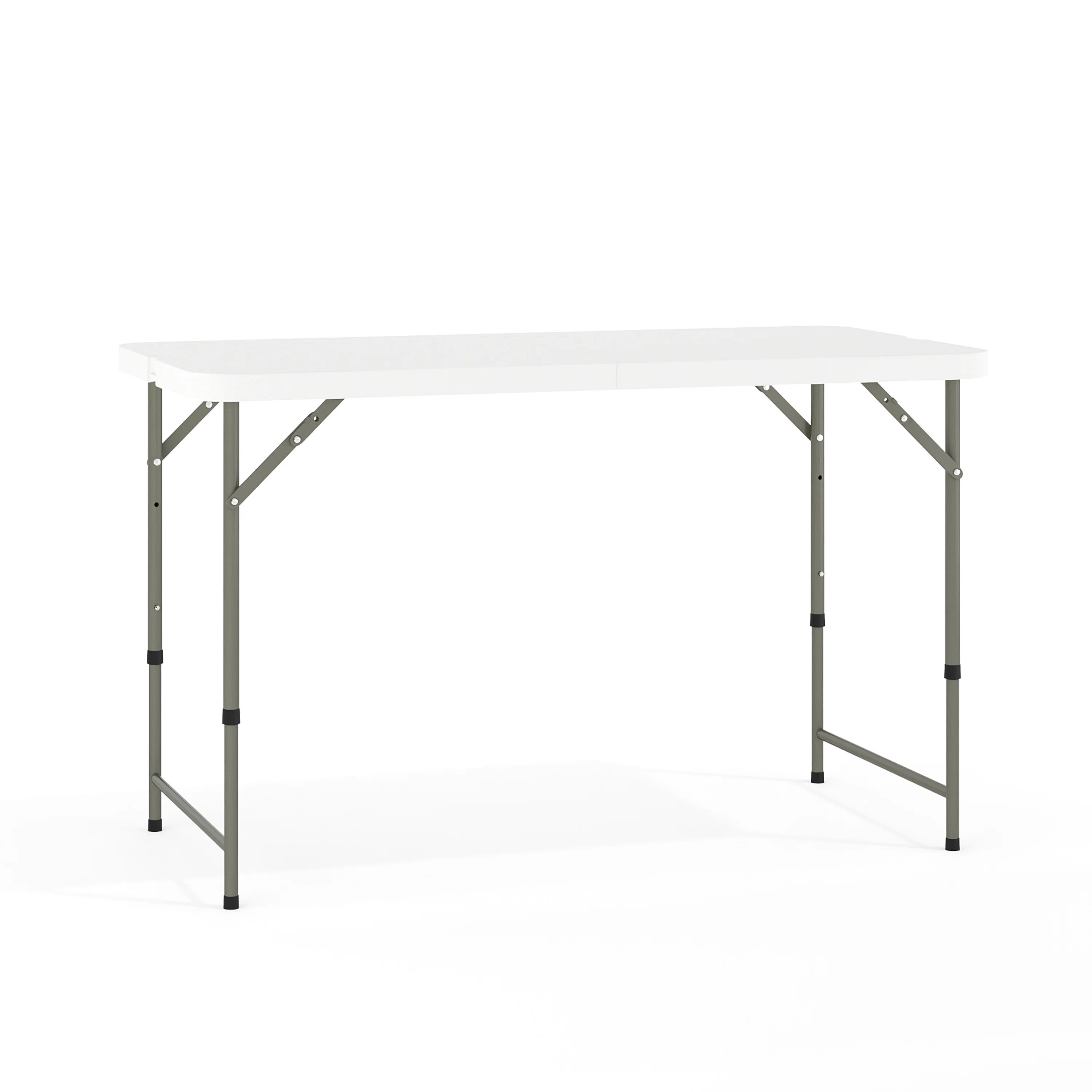 Noah 47.75'' Adjustable Height Bi-Fold Plastic Folding Event Table with Carrying Handle | Wayfair North America