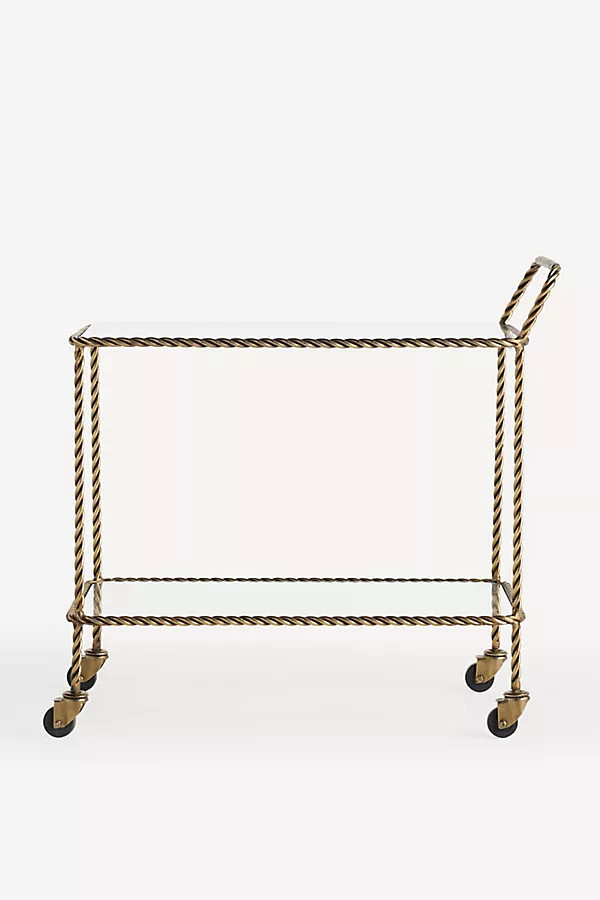 Lark Glass Bar Cart | Anthropologie (US)