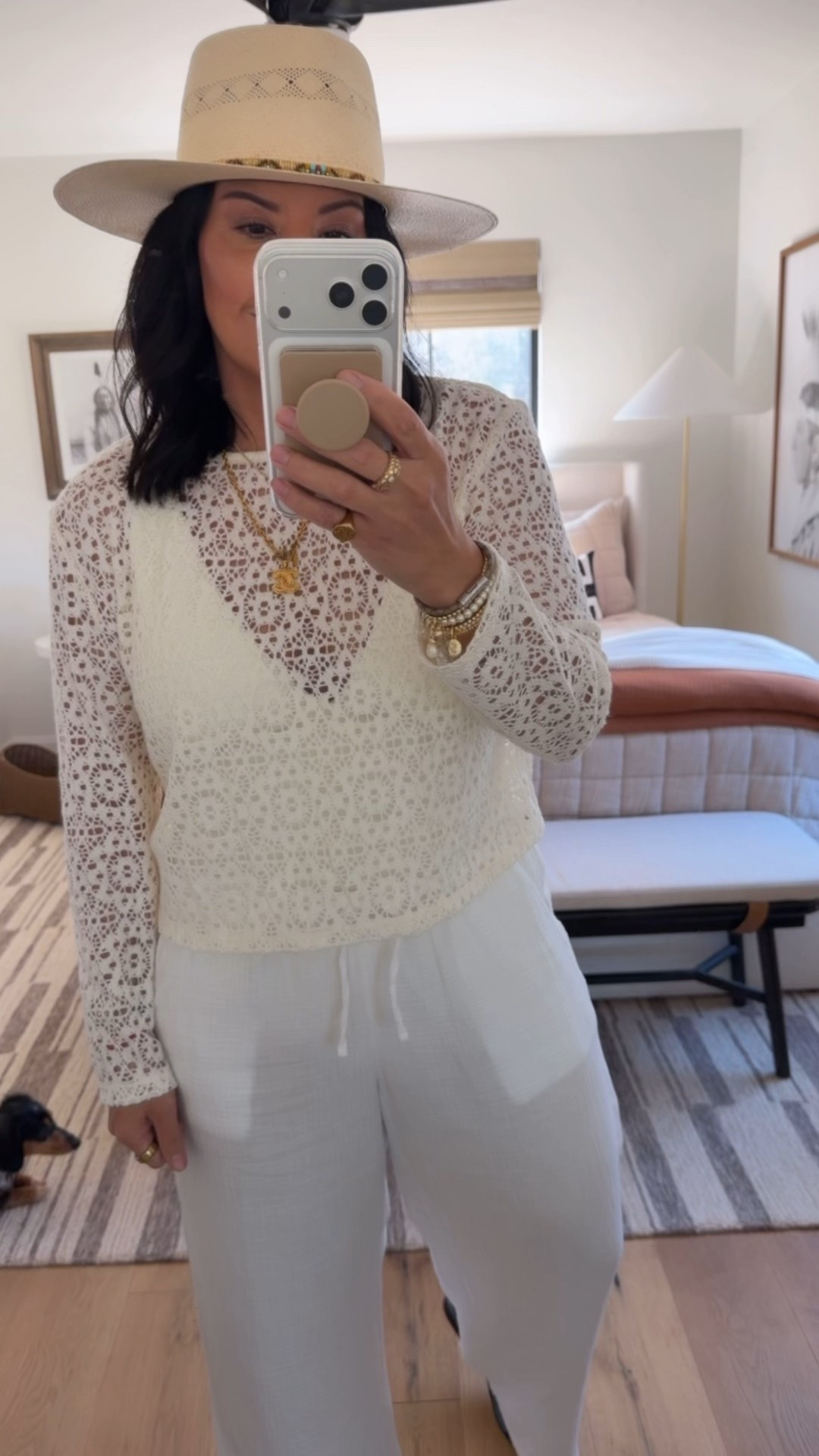 Top size large, swimsuit size large, bottoms size medium. The top also has matching shorts that are so cute! 

#LTKOver40 #LTKTravel