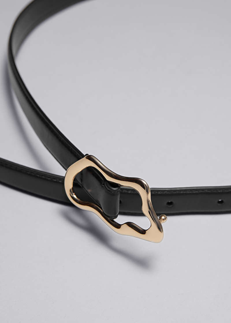 Sculpted Buckle Leather Belt | & Other Stories (EU + UK)