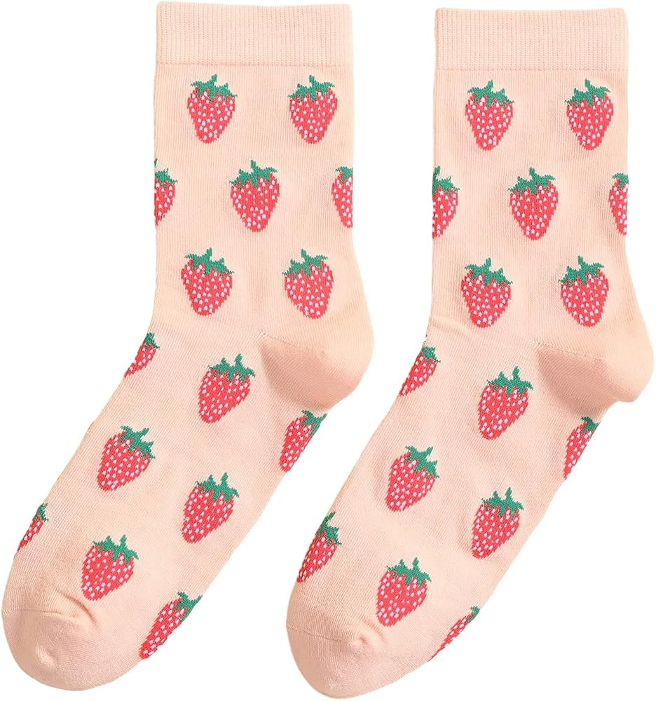 SHENHE Women's Striped Letter Print Athletic Running Above Ankle Crew Socks | Amazon (US)
