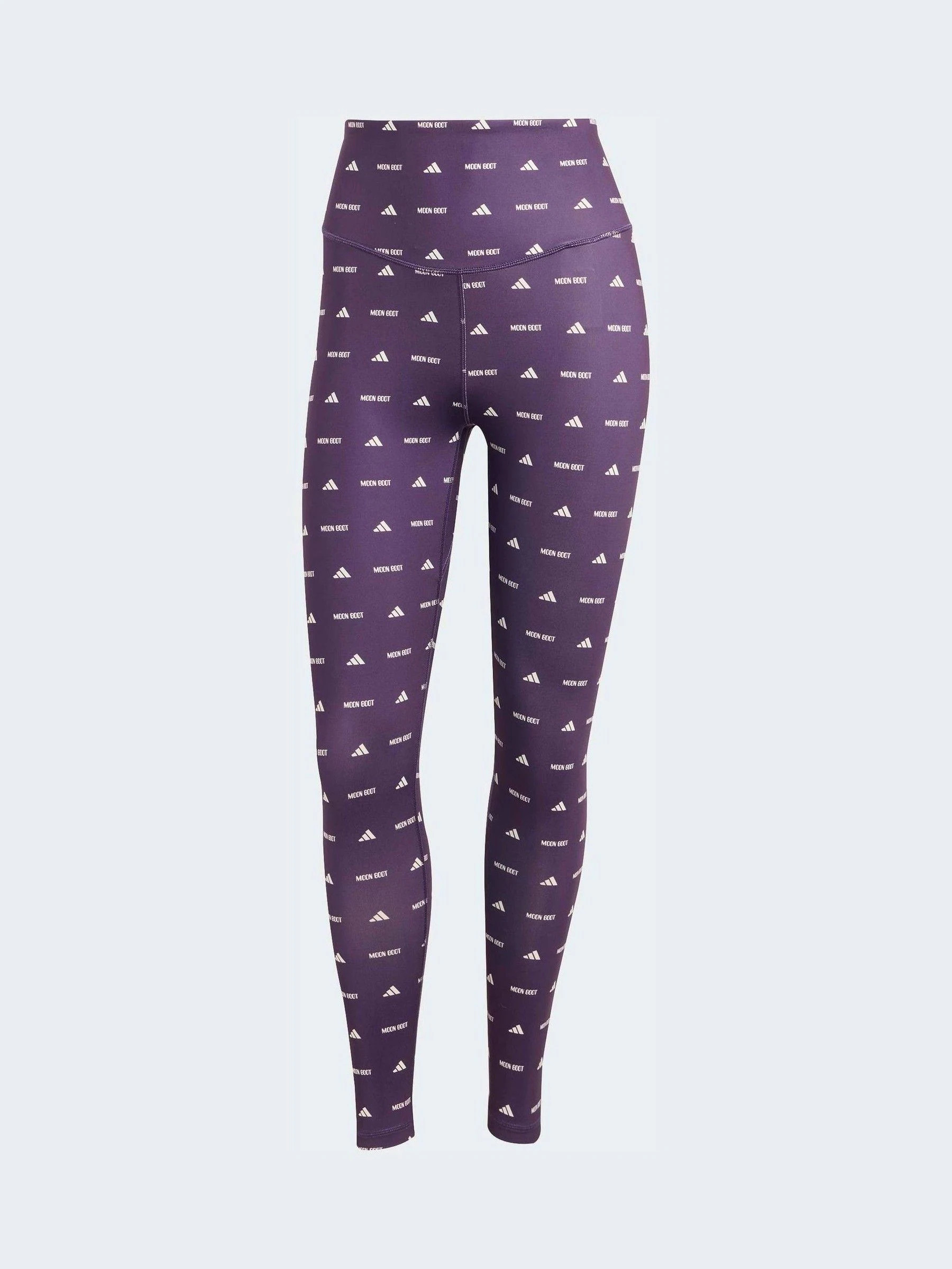 adidas adidas Purple x Moonboot Logo Ski Base Layer Leggings | Next US