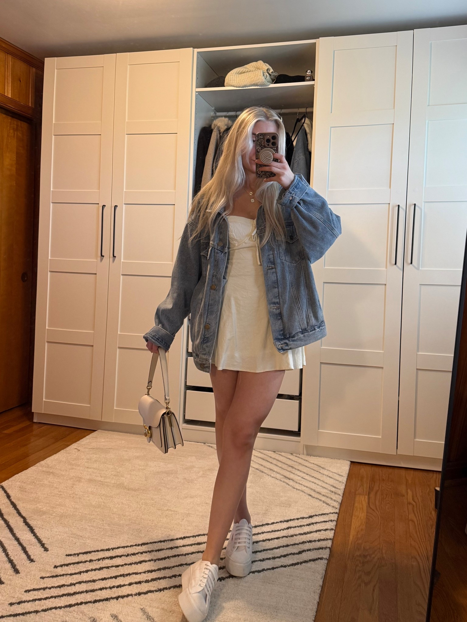 OOTD, cute outfit, spring outfit, easy outfit, girls day outfit, denim jacket, white dress, denim outfit spring outfit, summer outfit 

#LTKgrwm #LTKootd #LTKdayinmylife