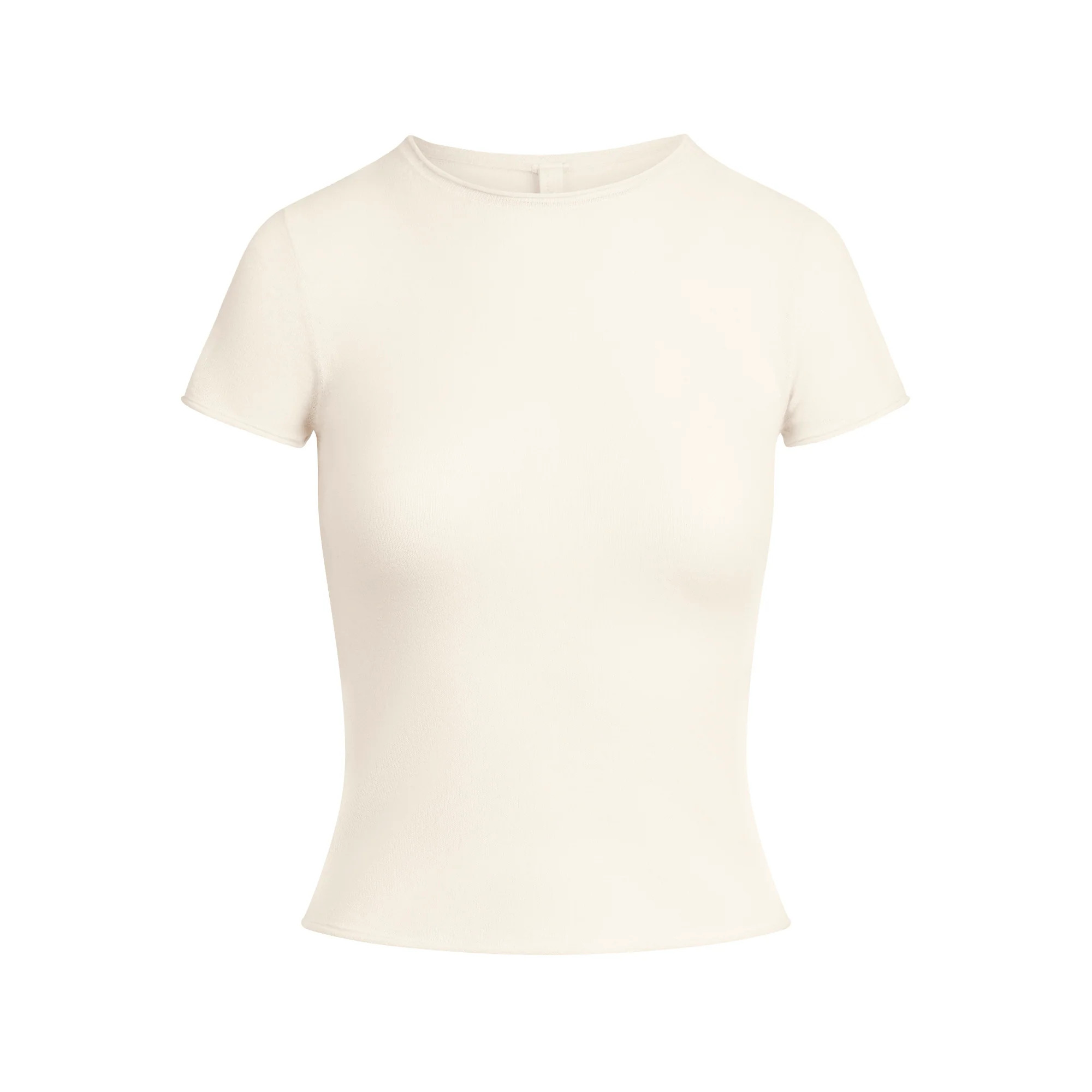 FEATHERWEIGHT CASHMERE TEE | EGRET | SKIMS (US)