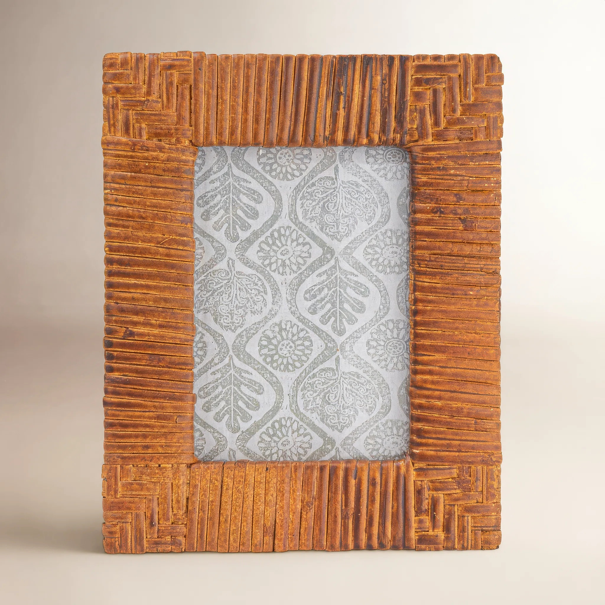 Kitt Handwoven Rattan Picture Frame | Birch Lane